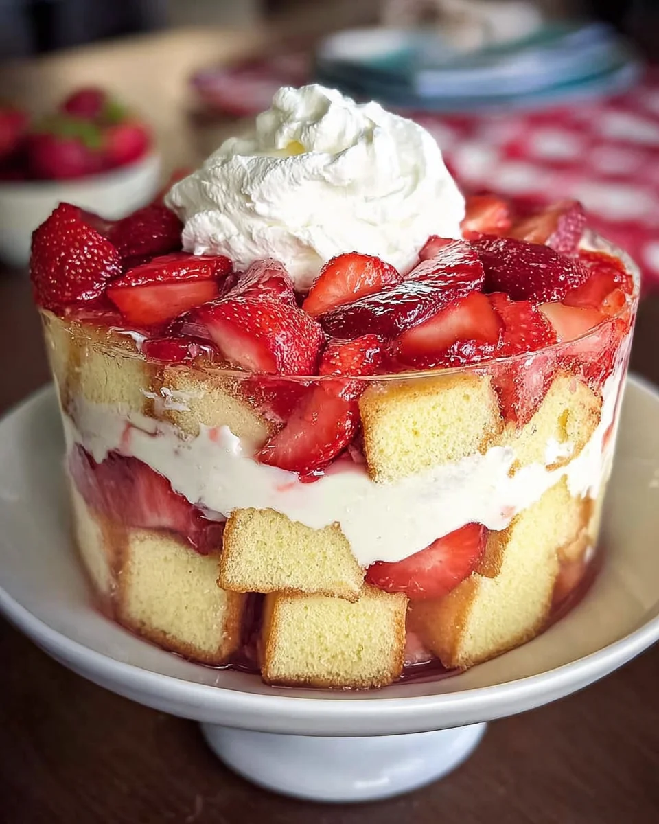 Easy Strawberry Trifle with Pound Cake 17 Easy