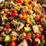 High-Protein Dense Bean Salad with Chicken