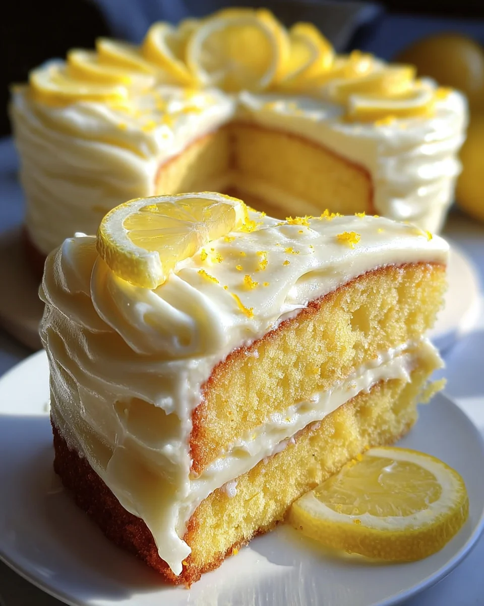 Lemon Velvet Cake with Lemon Cream Cheese Frosting 38 Lemon
