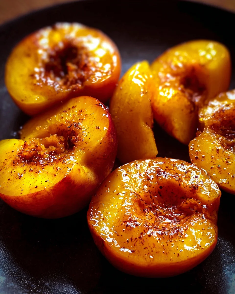 Pan Fried Peaches