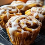Pumpkin Cinnamon Roll Muffins