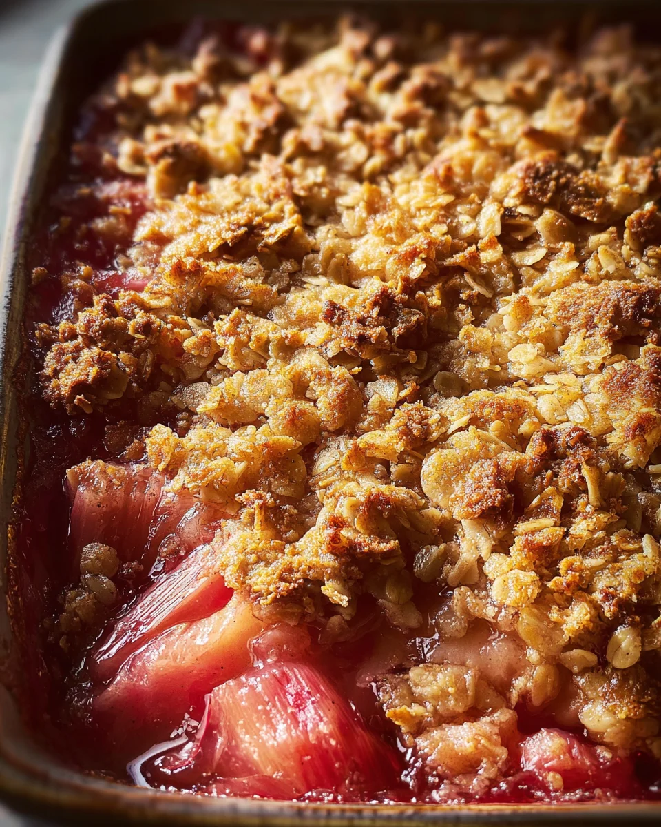 Rhubarb Crisp 16 Rhubarb
