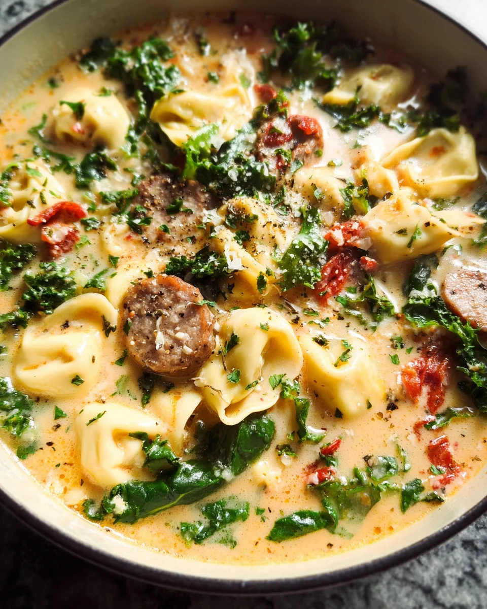 Sausage Tortellini Soup