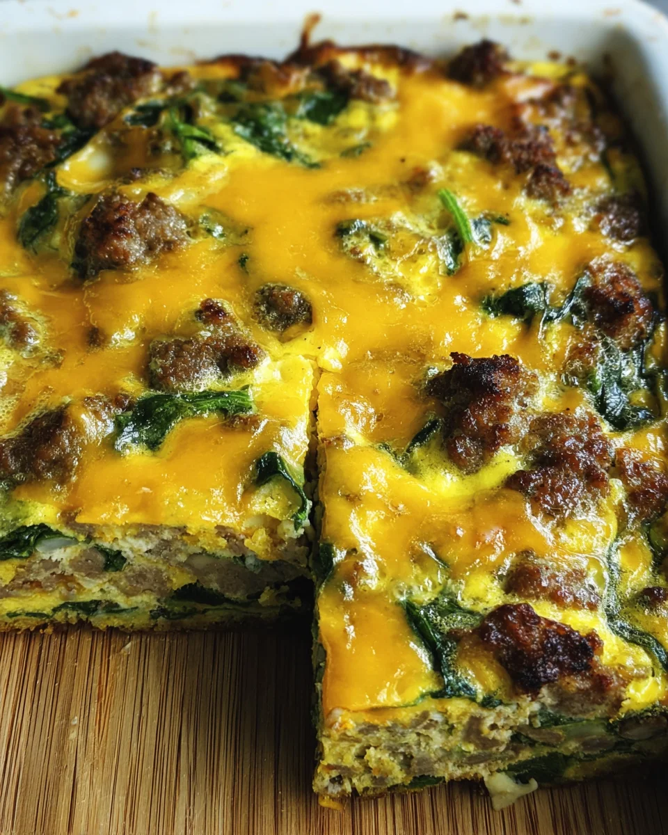 Sausage & Egg Keto Breakfast Casserole