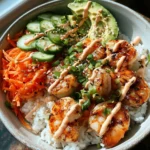 Shrimp Rice Bowls with Spicy Mayo