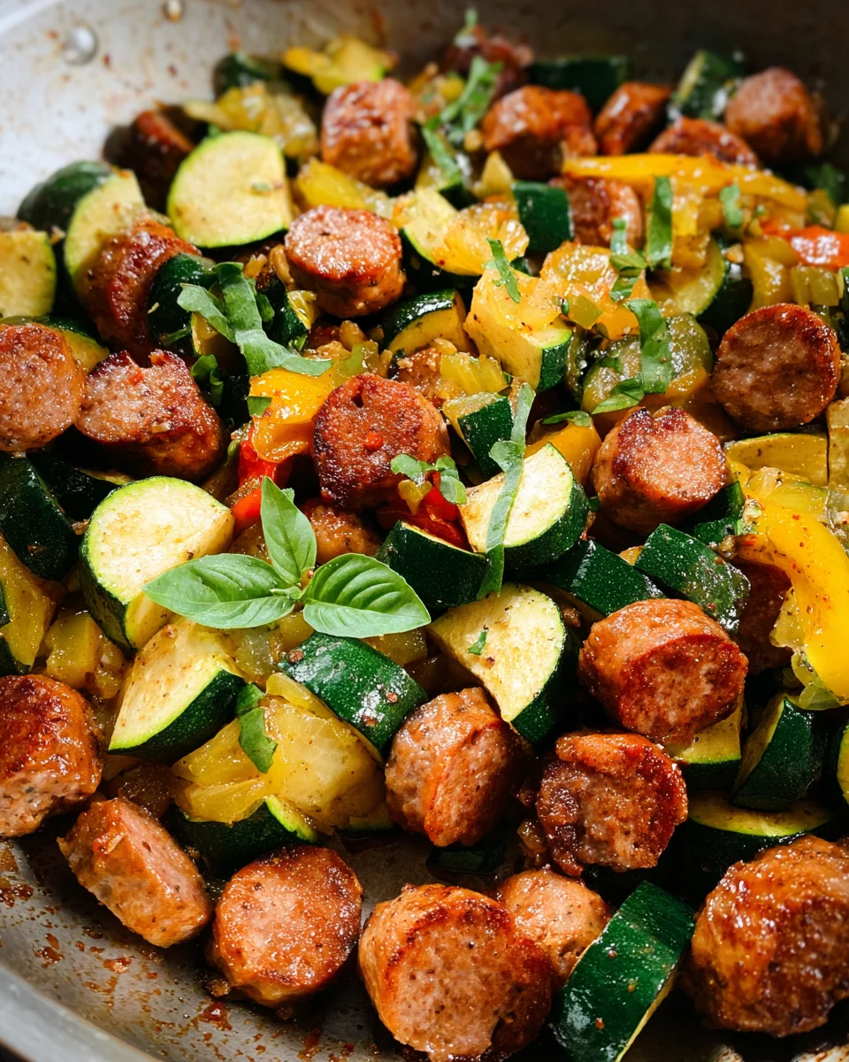 Skillet Sausage and Zucchini 24 Skillet