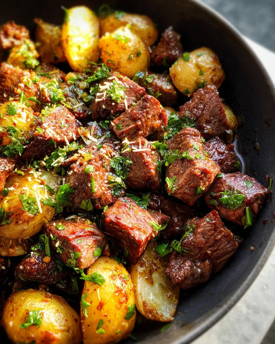 Slow Cooker Garlic Butter Beef Bites & Potatoes 26 Slow