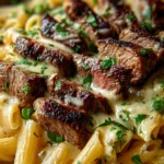 Steak and Creamy Garlic Parmesan Pasta 19 Steak and Creamy Garlic Parmesan Pasta
