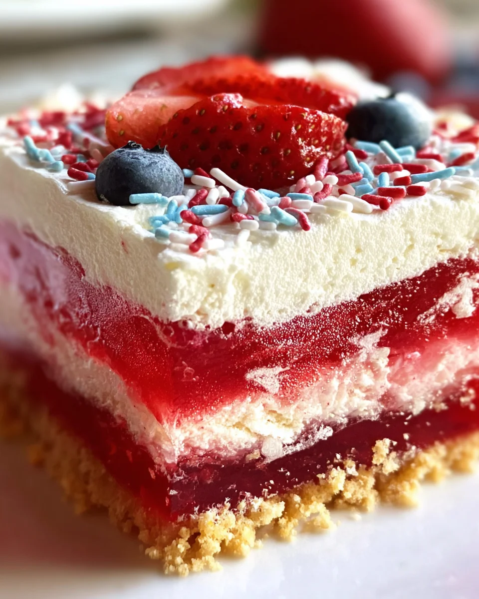 Summer Berry Jello Lasagna 19 Summer