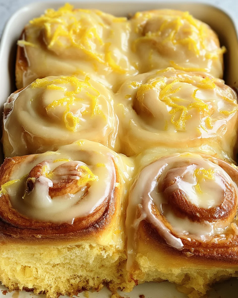 Vegan Lemon Sweet Rolls