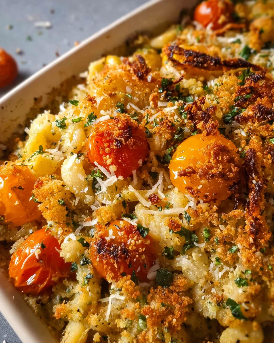 White Bean and Pesto Bake