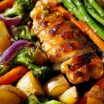 35 Minutes & One Sheet Pan Is All You Need For This Honey Mustard Chicken Recipe
