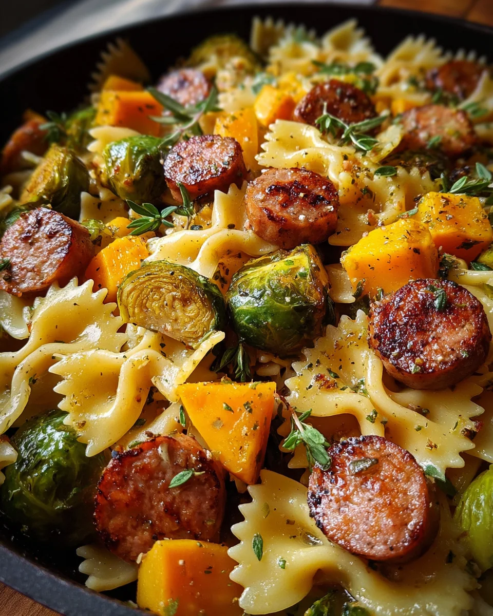 Autumn Sausage Pasta Squash