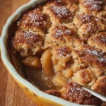 Autumn Spice Pear Cobbler