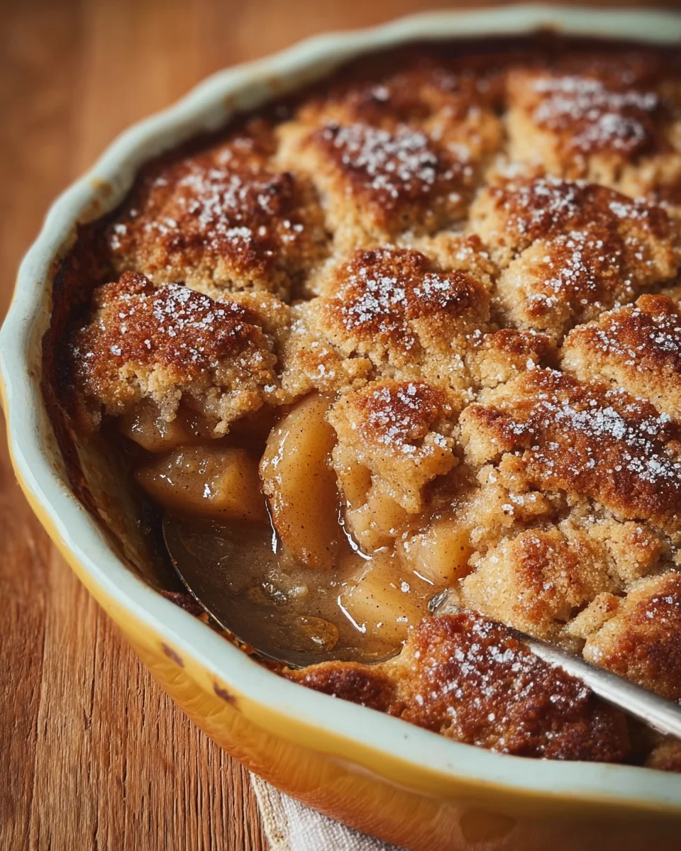 Autumn Spice Pear Cobbler