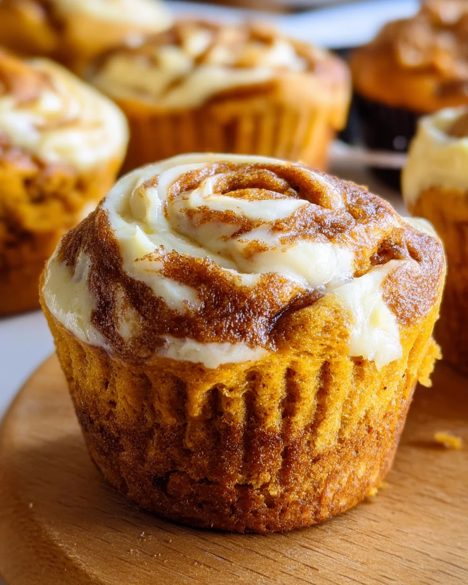 Best Swirled Pumpkin Cream Cheese Muffins