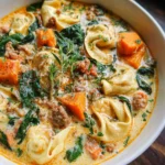 Creamy Sausage Tortellini Soup