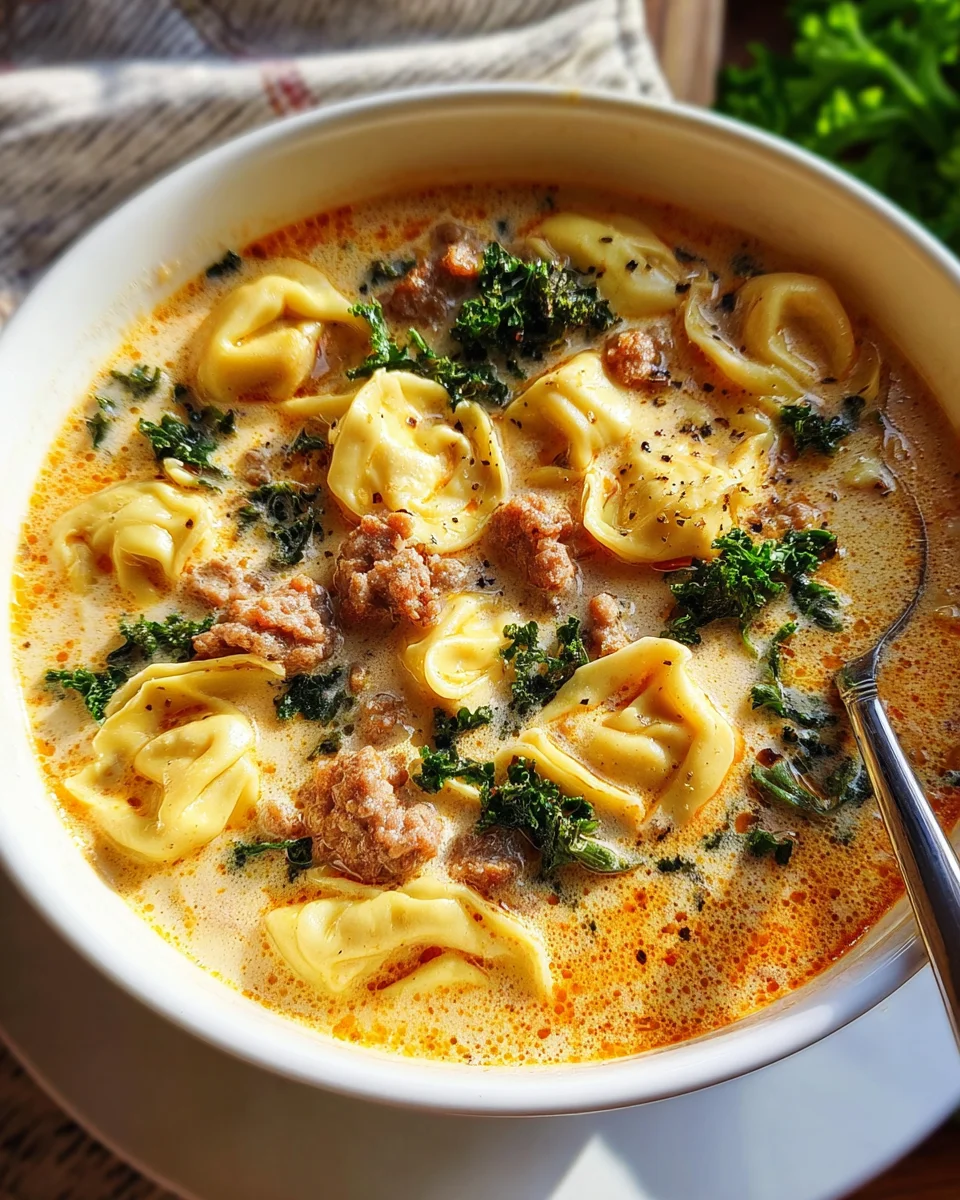 Creamy Tortellini Soup