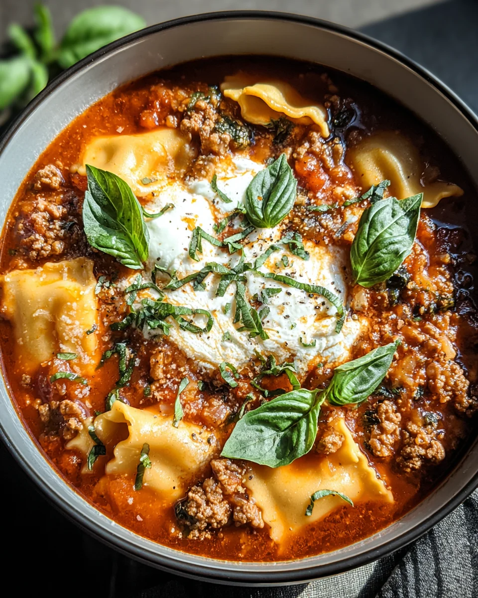 Crockpot Lasagna Soup
