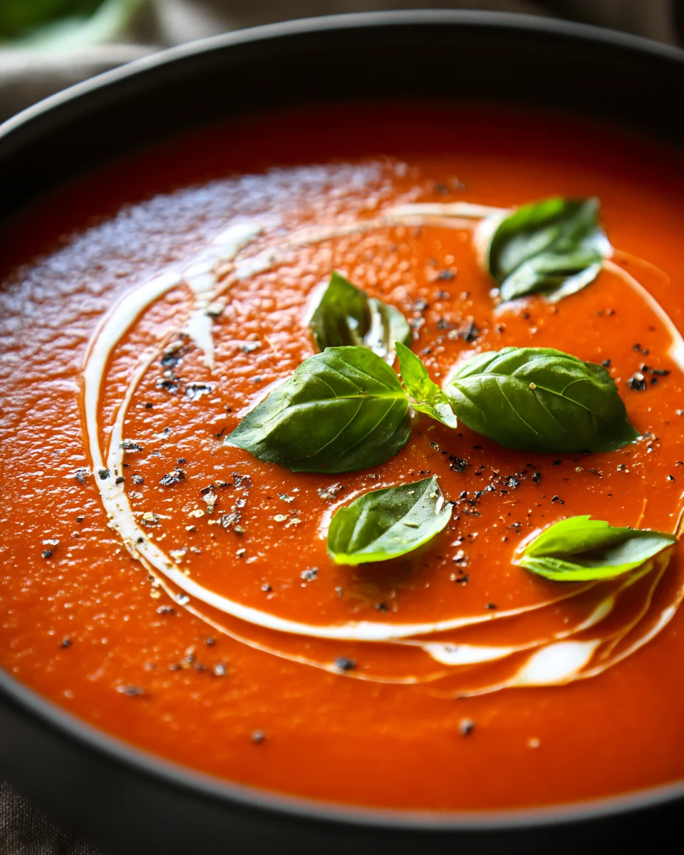 Crockpot Tomato Basil Soup