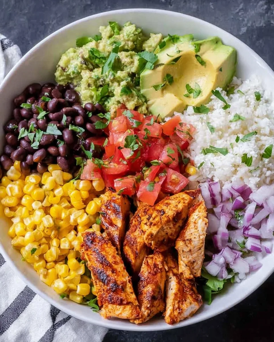 Grilled Chicken Burrito Bowls