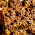 Healthy Pumpkin Oatmeal Bars