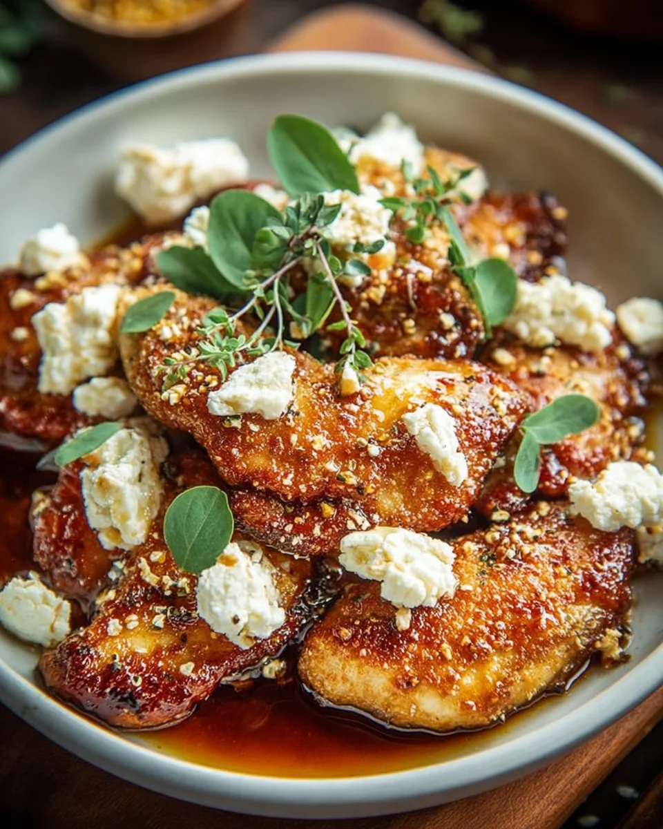 Hot Honey Feta Chicken Dish