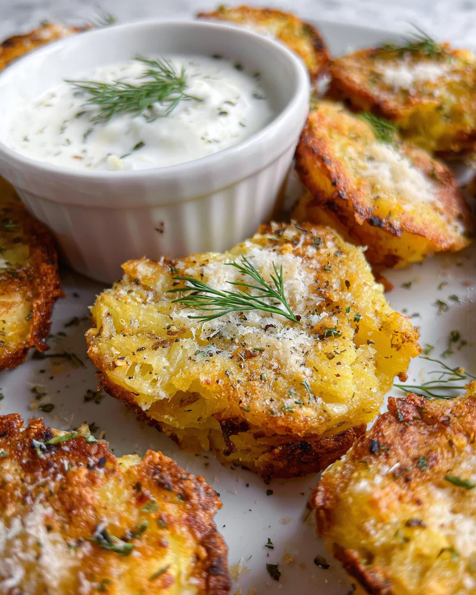 Parmesan Smashed Potatoes