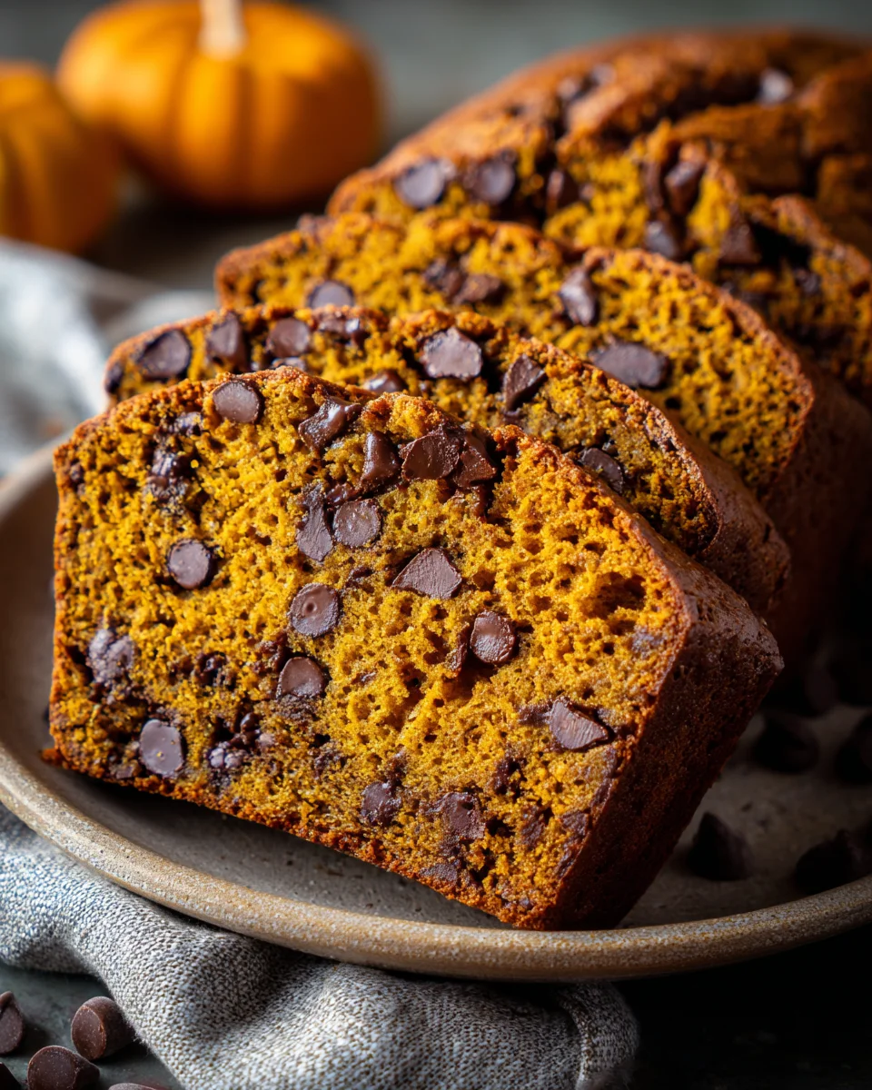 Pumpkin Chocolate Chip Bread