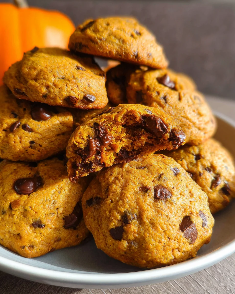 Pumpkin Chocolate Chip Cookies
