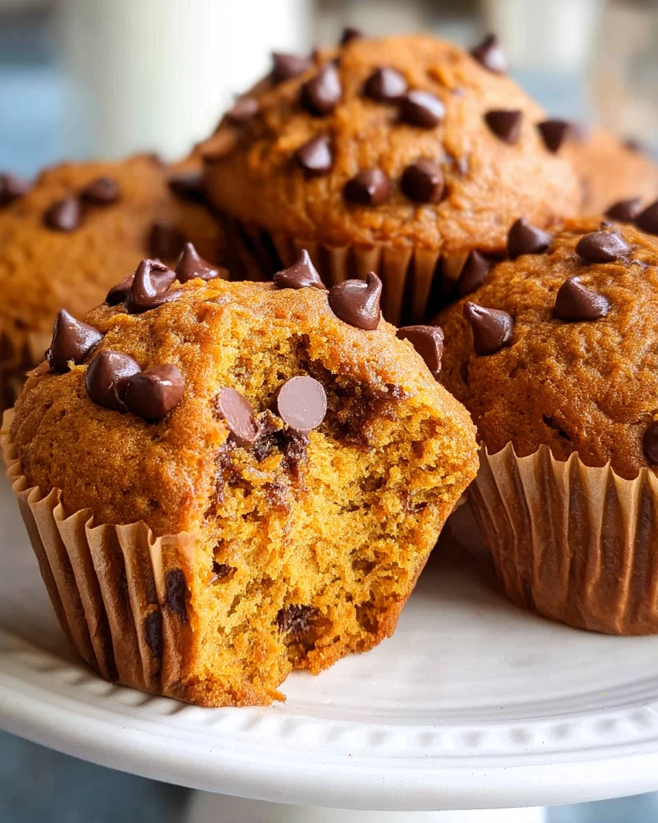 Pumpkin Chocolate Chip Muffins
