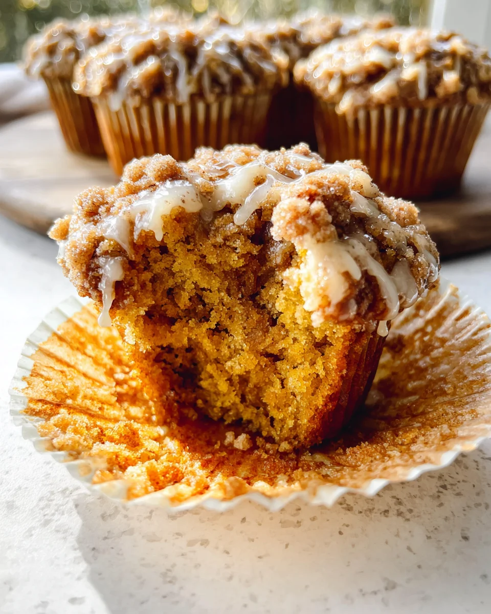 Pumpkin Cinnamon Streusel Muffins