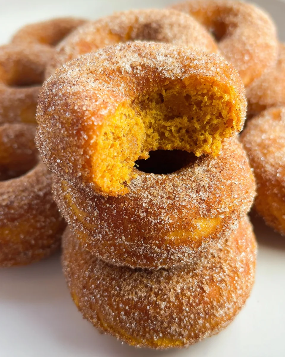 Pumpkin Cinnamon Sugar Donuts