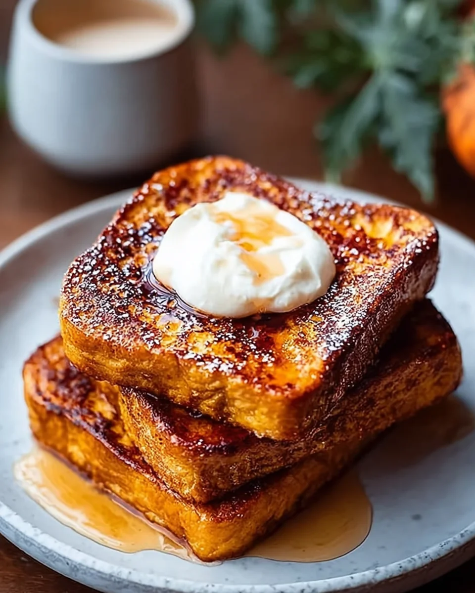 Pumpkin French Toast Breakfast