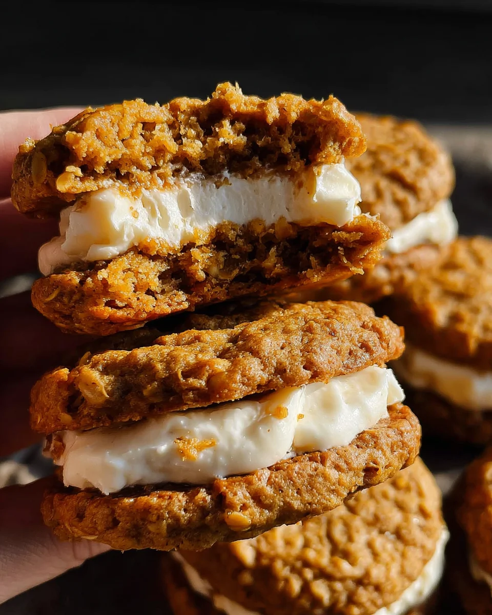 Pumpkin Oatmeal Cream Pies