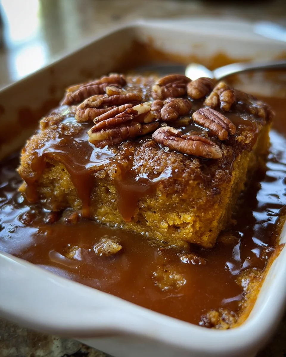 Pumpkin Pecan Cobbler