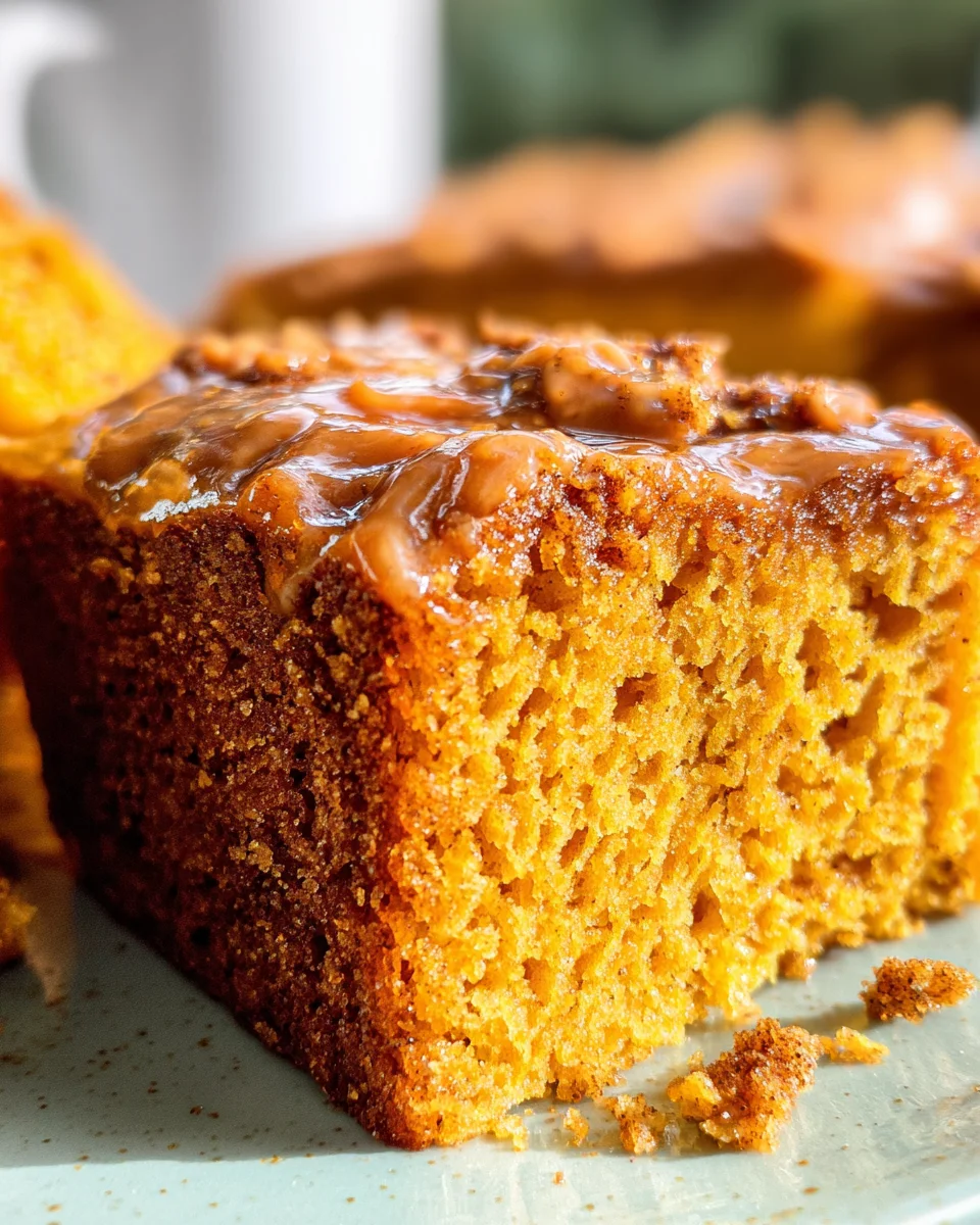 Pumpkin Snickerdoodle Snack Cake