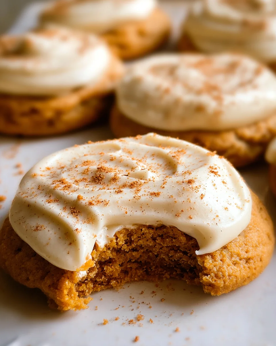 Pumpkin Spice Sugar Cookies with Cream Cheese Frosting