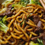 Simple Black Pepper Beef Udon