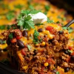 Slow Cooker Taco Casserole