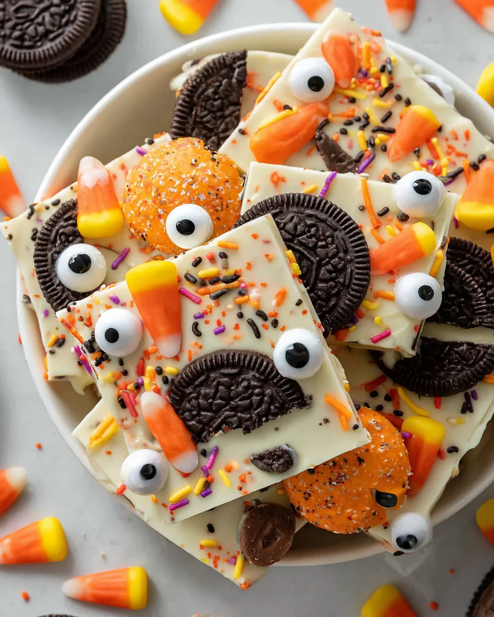 Spooky Halloween Oreo Bark