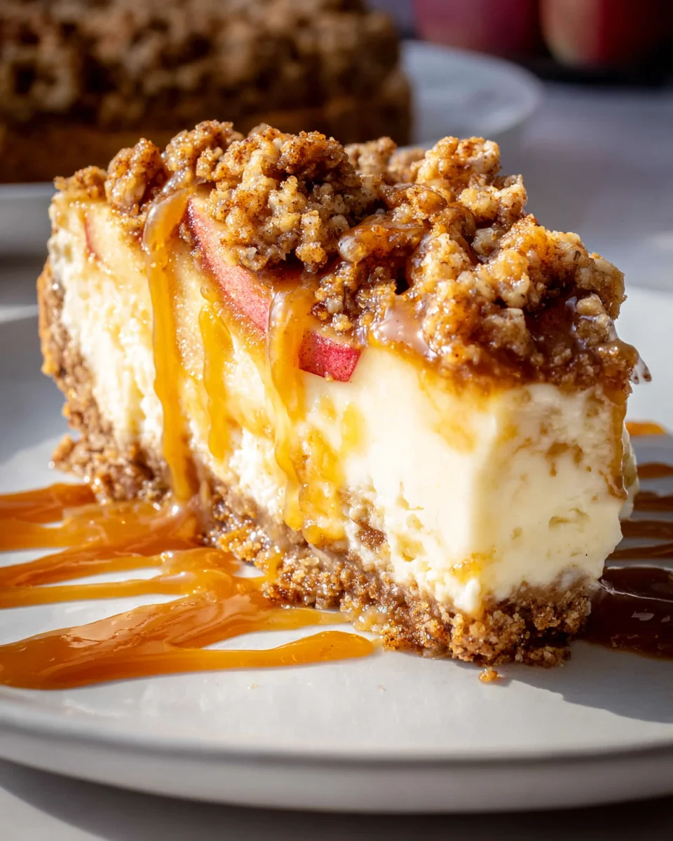 Apple Crisp Cheesecake