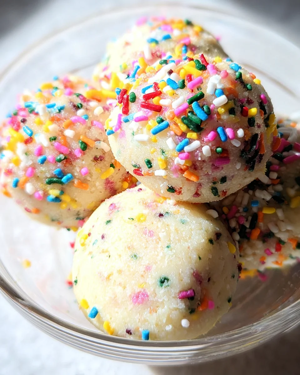 Applesauce Birthday Cake Protein Balls 14 Applesauce