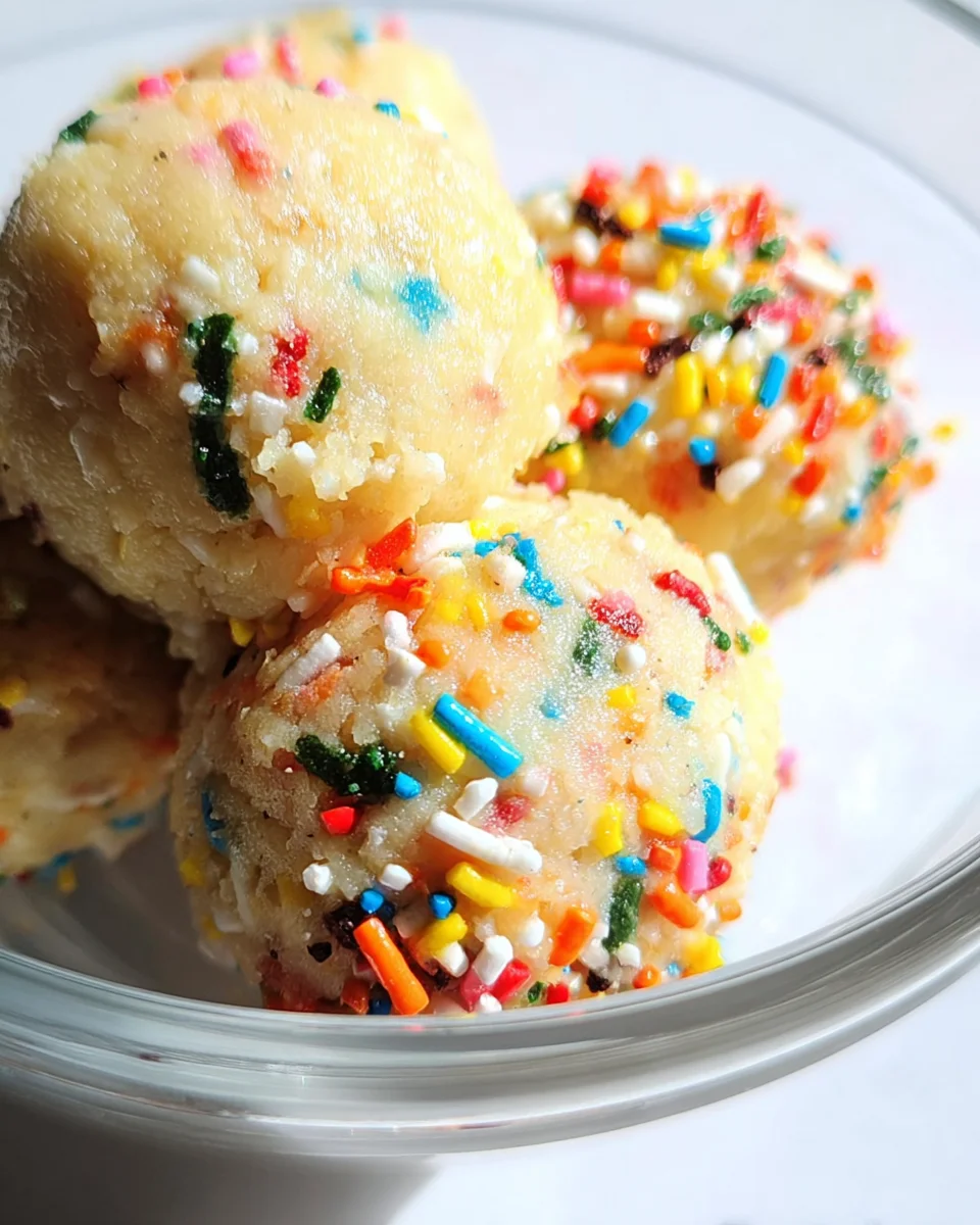 Applesauce Birthday Cake Protein Balls 15 Applesauce