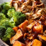 BBQ Chicken & Roasted Sweet Potato Bowls