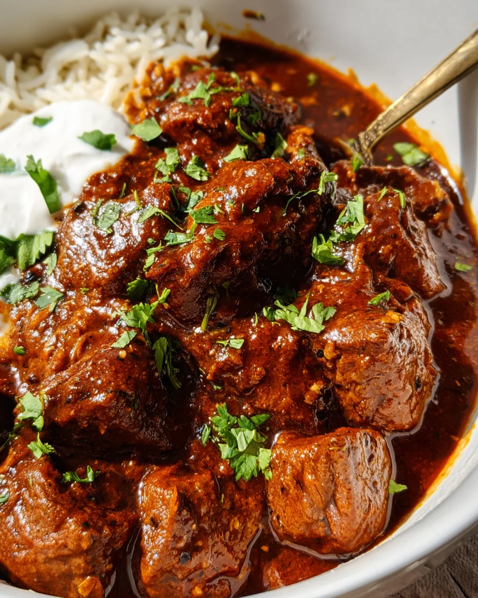 Beef Vindaloo 28 Beef Vindaloo