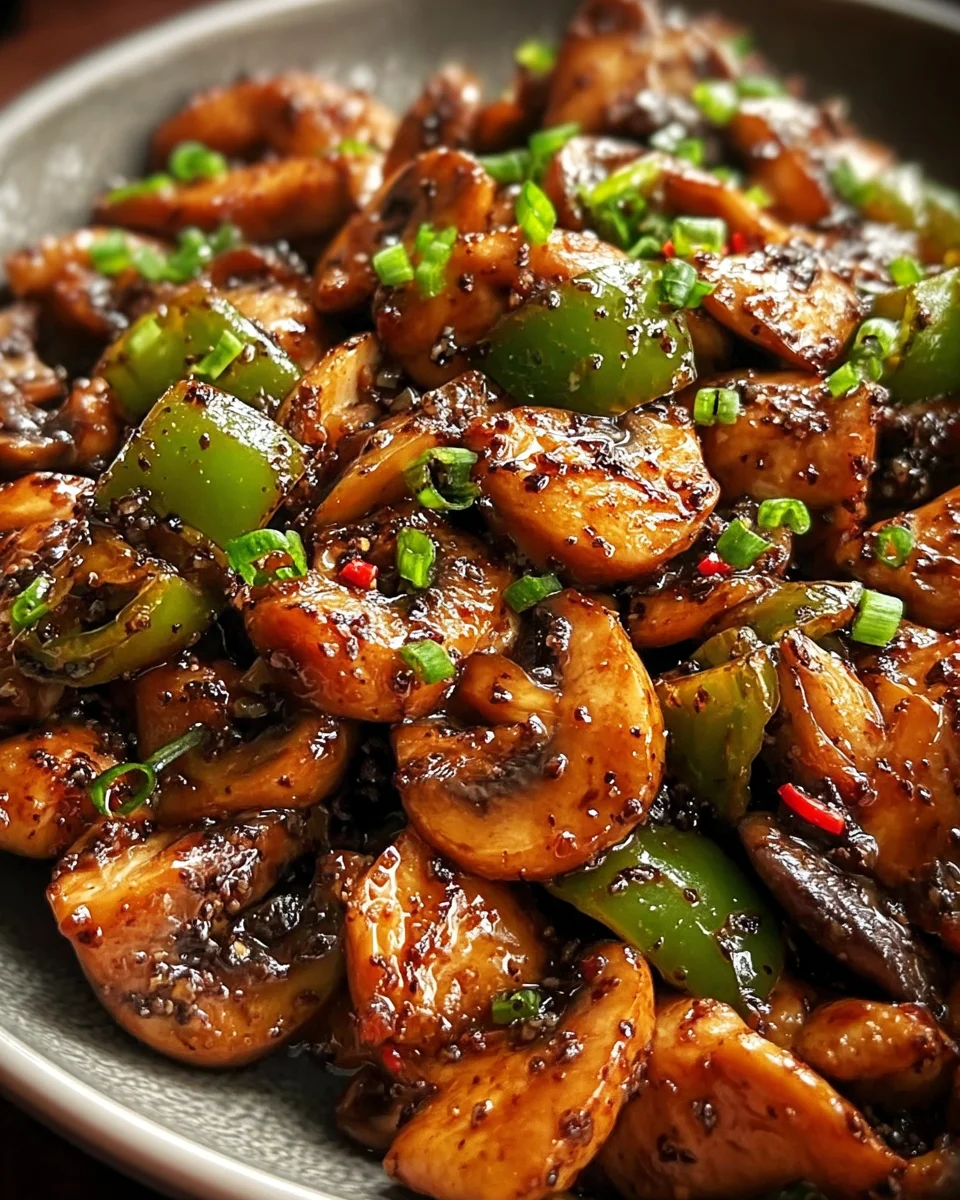 Black Pepper Chicken with Mushrooms 26 Black Pepper Chicken with Mushrooms