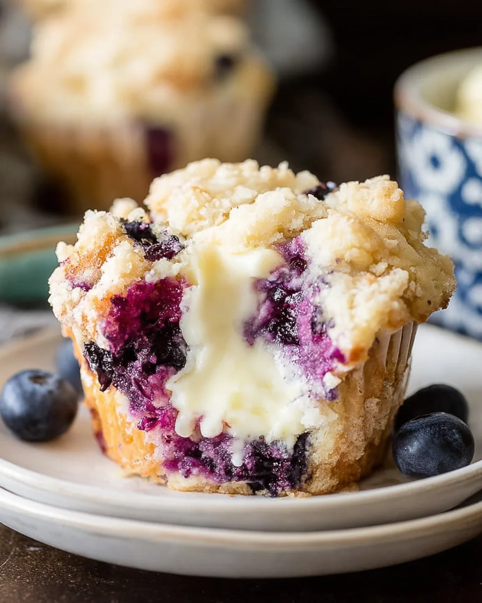 Blueberry Cream Cheese Muffins