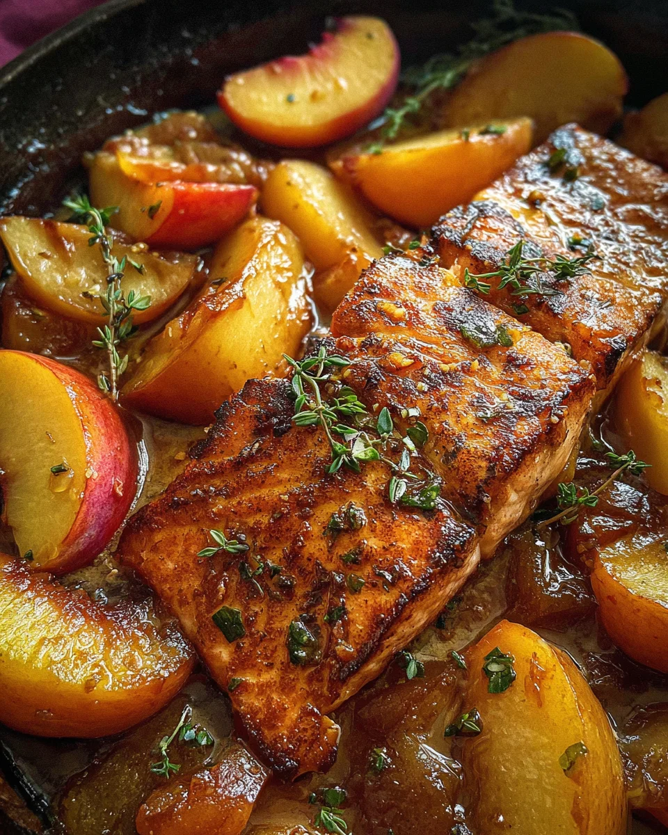 Bourbon Peach Roasted Salmon 23 Bourbon Peach Roasted Salmon