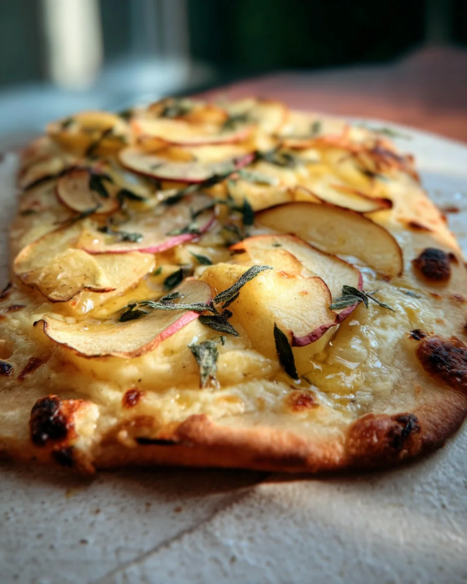 Brie and Apple Flatbread 17 Brie